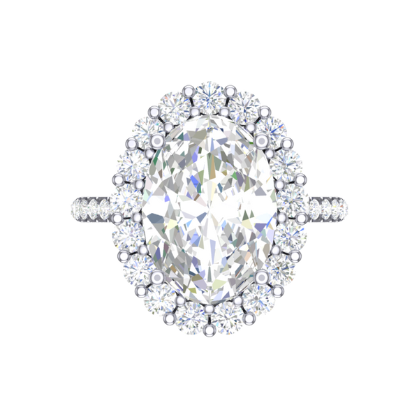 Cubic Zirconia Engagement Ring- Customer Designed Style 3789