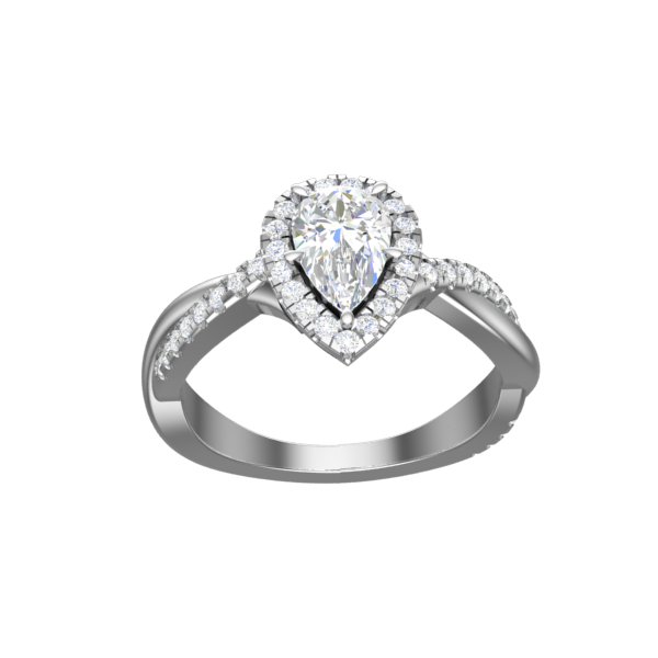 Cubic Zirconia Engagement Ring- Customer Designed Style 4290