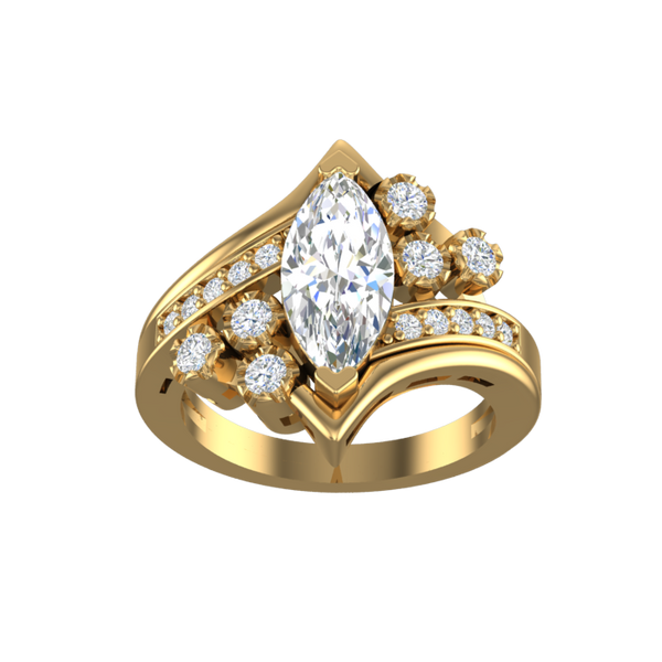 Cubic Zirconia Engagement Ring- Customer Designed Style 5219