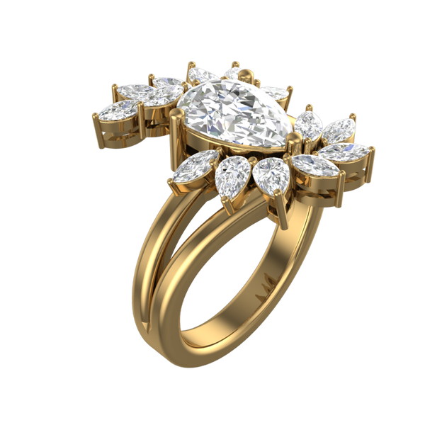 Cubic Zirconia Engagement Ring- Customer Designed Style 6361