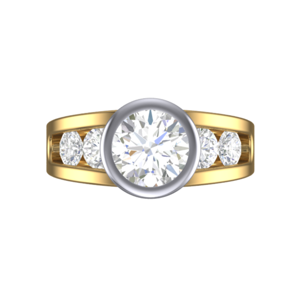 Cubic Zirconia Engagement Ring- Customer Designed Style 7768