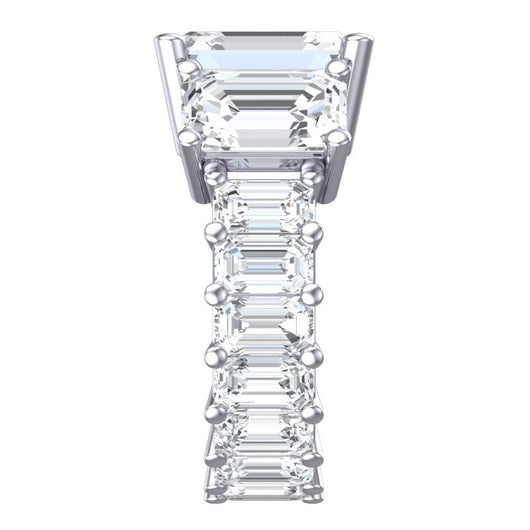 Cubic Zirconia Engagement Ring- 10.75 TCW Celebrity Replica Ciara's Ring