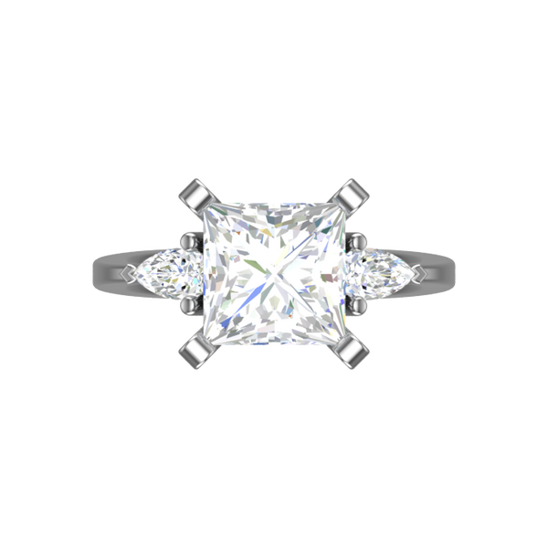 Cubic Zirconia Engagement Ring- Customer Designed Style 2901