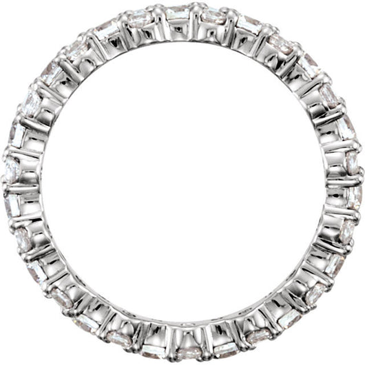 Cubic Zirconia Anniversary Ring Band, Style 04-37 (1.75 TCW Round Eternity)