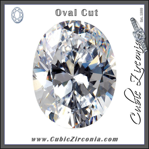 Oval Cut Cubic Zirconia Loose Stones 5A Quality