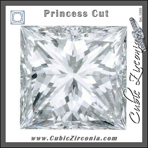 Princess Cut Cubic Zirconia Loose Stones 5A Quality – Cubic