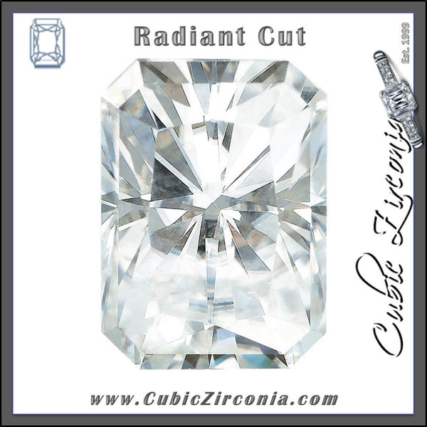 Radiant Cut Cubic Zirconia Loose Stones 5A Quality