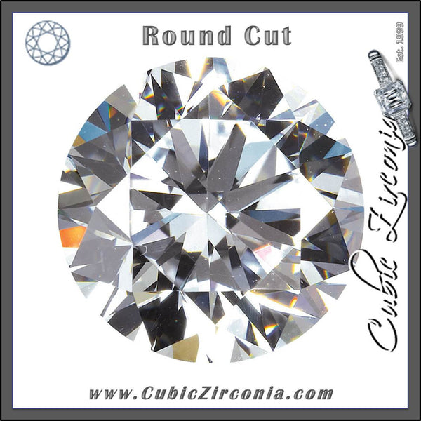 Round Cut Cubic Zirconia Loose Stones 5A Quality