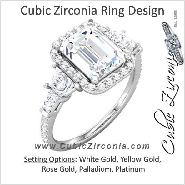 Cubic Zirconia Engagement Ring- The Asia