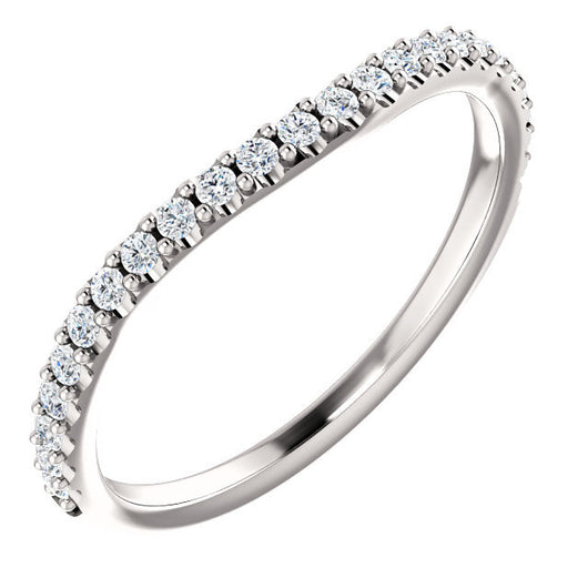 Cubic Zirconia Anniversary Ring Band, Style 122-14 (Alisa Matching Band)