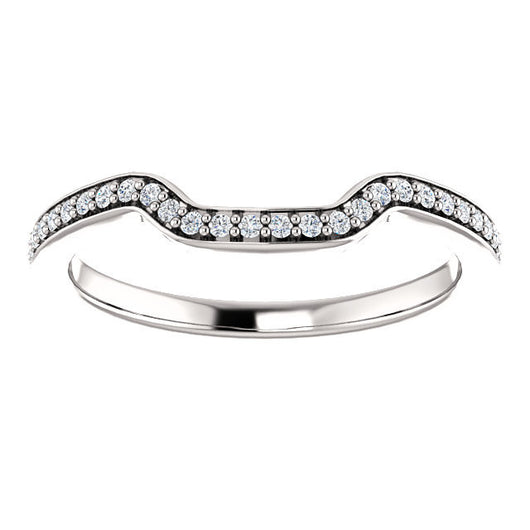 Cubic Zirconia Anniversary Ring Band, Style 122-271 (Bhakti Matching Band)