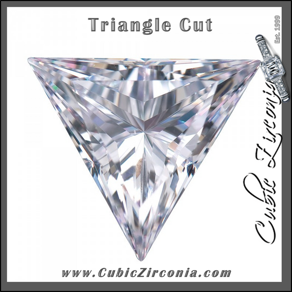 Triangle Cut Cubic Zirconia Loose Stones 5A Quality